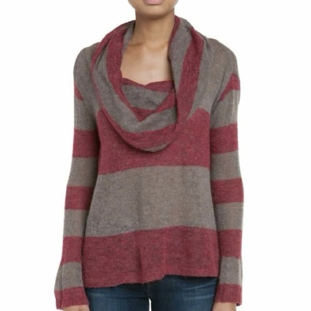 Free People Rugby Alpaca Cowl Neck Sweater